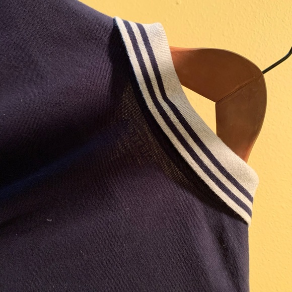 Nautica Navy Hidden Button Polo Shirt - Picture 5 of 5